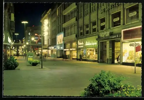 AK Düsseldorf, Schadowstrasse mit Geschäften