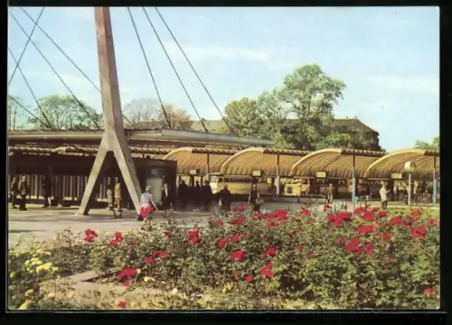 AK Karl-Marx-Stadt, Am Omnibusbahnhof