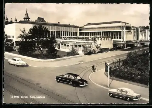 AK Zürich, Strassenpartie am Kongresshaus