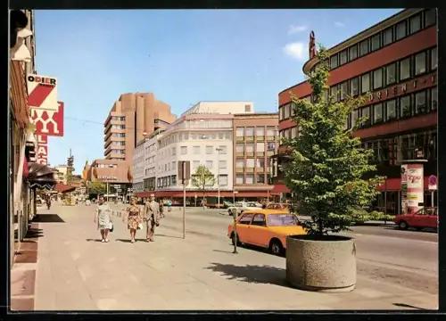 AK Hannover, Die Marmarschstrasse im Hintergrund das Kröpcke-Center