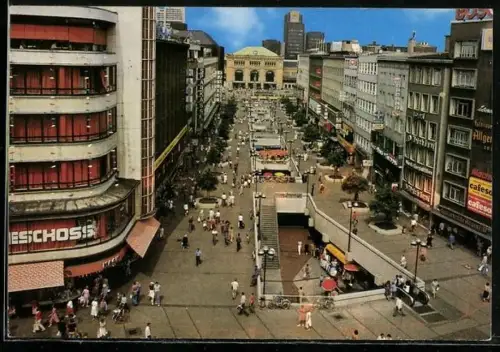 AK Hannover, Blick in die Bahnhofstrasse
