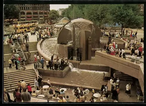 AK Berlin, Piazza auf dem Breitscheidplatz