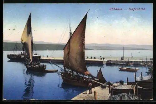 AK Abbazia, Hafenpartie