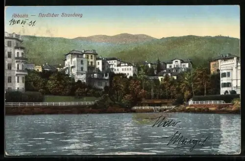AK Abbazia, Nördlicher Strandweg