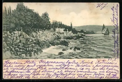 AK Abbazia, Küstenpartie am Nordstrand