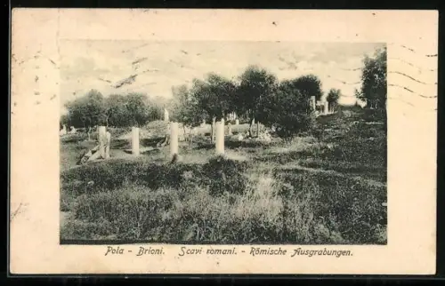 AK Brioni, Römische Ausgrabungen