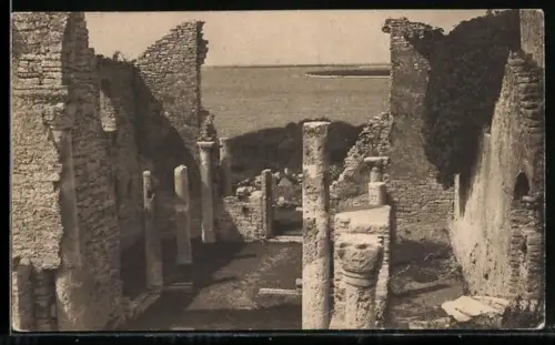 AK Brioni, Ruine der Basilika Santa Madonna, Innenraum