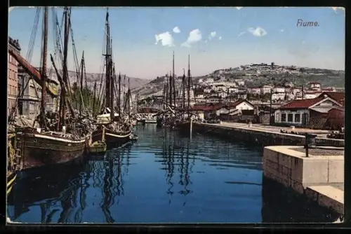AK Fiume, Partie am Hafen