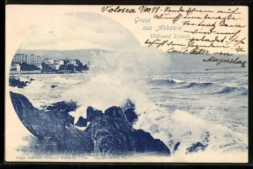 AK Abbazia, Während Sirocco