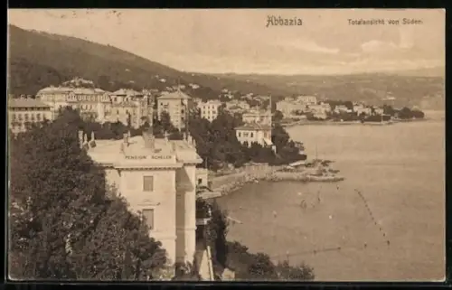 AK Abbazia, Totalansicht von Süden