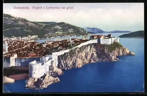 AK Dubrovnik, Pogled s Lovrjenca na grad