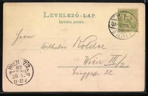 AK Fiume, Segelboote im Hafen