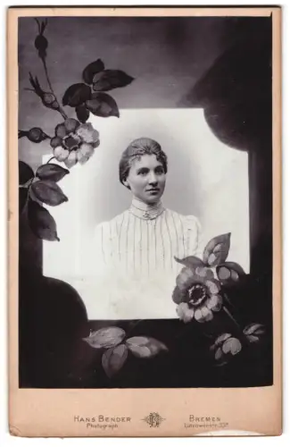 Fotografie Hans Bender, Bremen, Lützowstrasse 33a, Porträt einer Dame