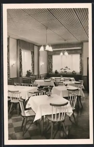 AK Kaiserslautern, Gaststätte Haus Hamann, Mannheimerstrasse 144-146, Innenansicht