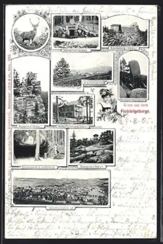 AK Wunsiedel, Restaurant Luisenburg, Klingergrotte, Weissmainquelle