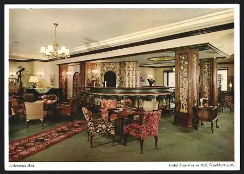 AK Frankfurt a. M., Hotel Frankfurter Hof, Lipizzaner-Bar