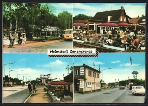AK Helmstedt, Zonengrenze, Terrasse eines Restaurant