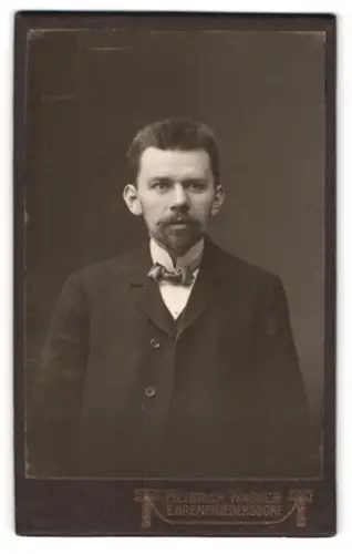 Fotografie Heinrich Wagner, Ehrenfriedersdorf, Chemnitzerstrasse, Porträt eines Herren