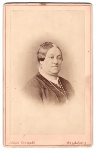 Fotografie Julius Kosmehl, Magdeburg, Stephans-Brücke 36, Porträt einer Dame