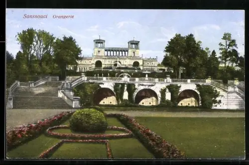 AK Potsdam, Orangerie im Schlosspark
