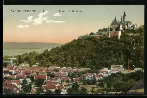 AK Wernigerode, Total mit Schloss