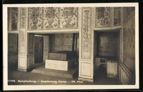 AK Nymphenburg, Amalienburg, Küche