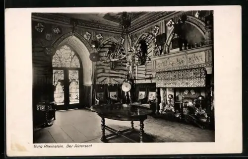 AK Burg Rheinstein, Der Rittersaal
