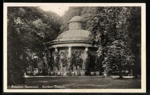 AK Potsdam, Schloss Sanssouci, Antiken-Tempel
