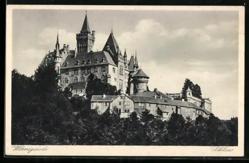 AK Schloss Wernigerode /Harz, Panoramaansicht