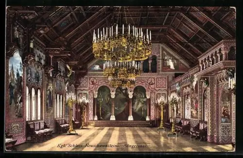 AK Kgl. Schloss Neuschwanstein, Sängersaal