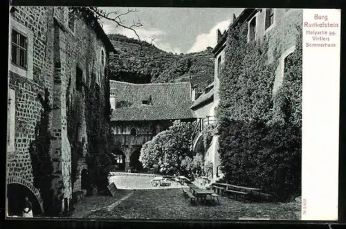 AK Runkelstein, Hofpartie gegen Vintlers Sommerhaus