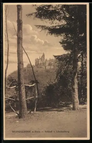 AK Wernigerode a. Harz, Schloss von Lindenberg