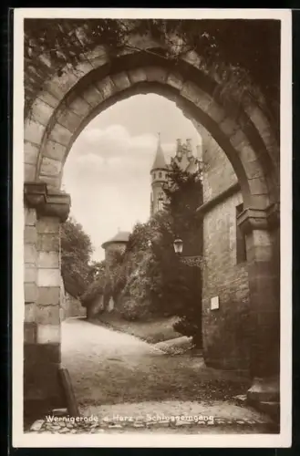 AK Wernigerode a. Harz, Schlosseingang