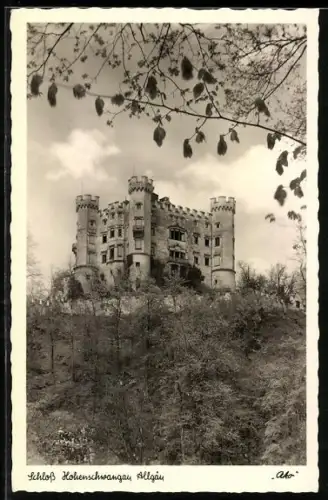 AK Hohenschwangau /Allgäu, Blick zum Schloss