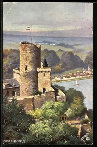 Künstler-AK Raphael Tuck & Sons Nr.679 B: Burg Rheinfels