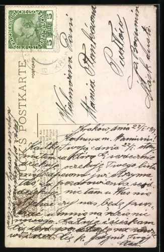 Künstler-AK Königswinter, Ruine Drachenfels