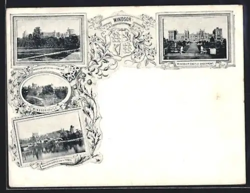 Mini-AK Windsor, Castle, seen from the Thames, Eastern Front