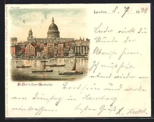 Mini-AK London, St. Paul`s from Bankside