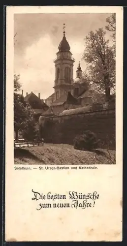 Mini-AK Solothurn, St. Ursen-Bastion und Kathedrale
