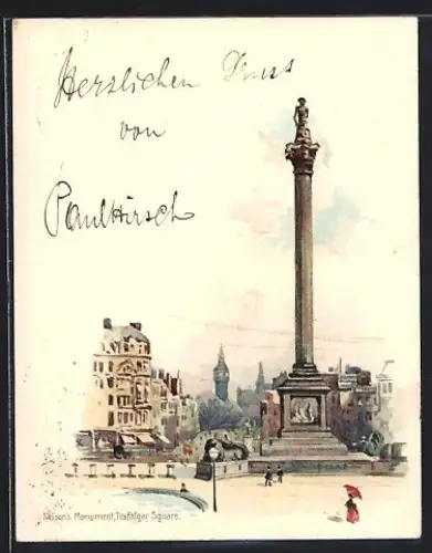Mini-AK London, Nelson`s Monument at Trafalgar Square