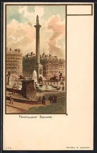 Lithographie London, Trafalgar Square