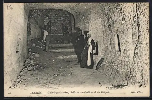 AK Loches, Galerie souterraine, Salle de ravitaillement du Donjon