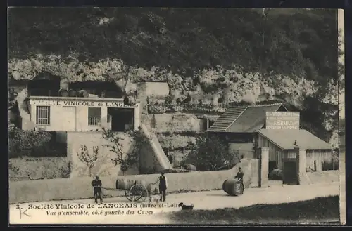 AK Langeais /Indre-et-Loire, Vue d`ensemble, côté gauche des caves