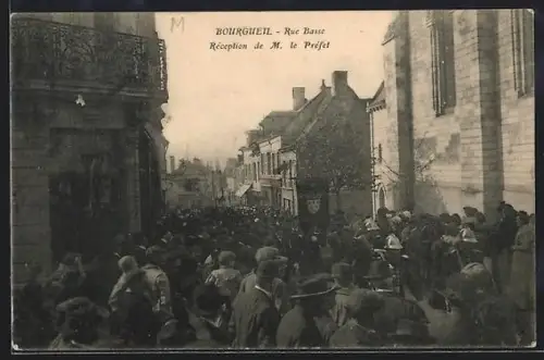 AK Bourgueil, Rue Basse, Réception de M. le Préfet