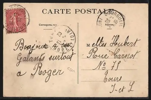 AK Bourgueil, Rue Basse, Réception de M. le Préfet