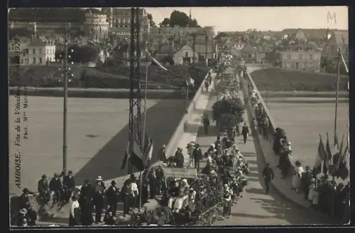 AK Amboise, Fête de la Vitticulture 1922