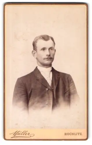 Fotografie Moritz Müller, Rochlitz, Obere Gärtnerstrasse, Porträt eines Mannes