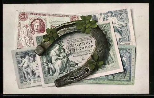 AK Österreich-Ungarn, Geldschein über hundert Kronen