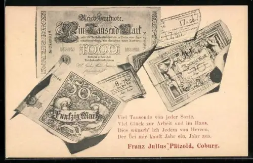 AK Coburg, Geldschein über eintausend Mark