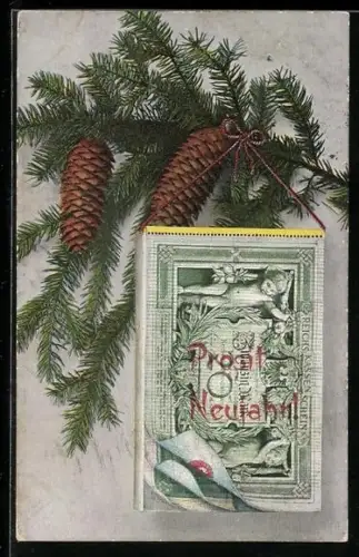 AK Reichskassenschein Zwanzig Mark unter Tannenzapfen, Geld